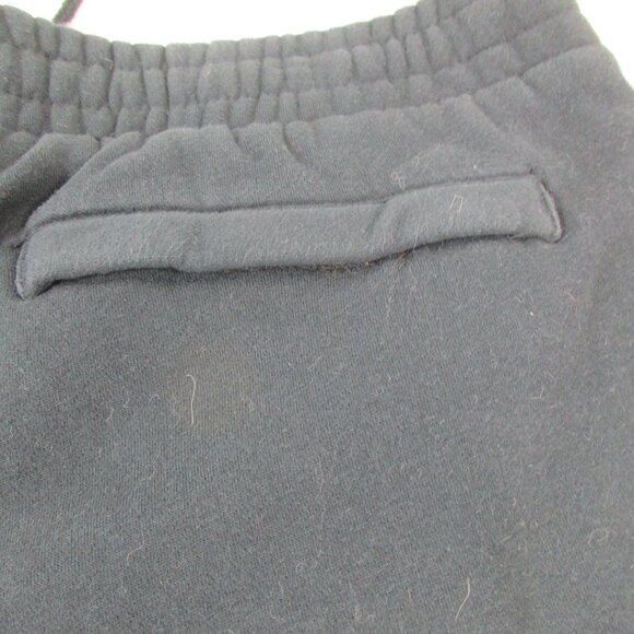 Nike Jogger Mens Large Black Fleece Lined Sports Pants Swoosh Logo Drawstring - Picture 5 of 7